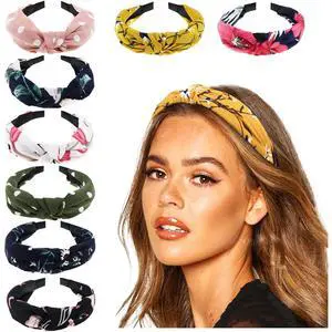 8 Pack Boho Vintage Headbands for Women Girls Knotted Headwraps Fashion Hair Hoops Elastic Hair Accessories 8 Pack Boho Vintage Headbands for Women Girls Knotted Headwraps Fashion Hair Hoops Elastic Hair Accessories
