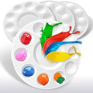 4pcs Paint Tray Palettes,Paint Pallet,Plastic Palette for Kids to Paint | Paint Holder,Paint Tray Pallets for Have a Birthday Painting Party 4pcs Paint Tray Palettes,Paint Pallet,Plastic Palette for Kids to Paint | Paint Holder,Paint Tray Pallets for Have a Birthday Painting Party