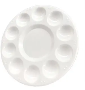 Paint Tray Palette - White Plastic Paint Tray for Kids, Paint Supplies Paint Tray Palette - White Plastic Paint Tray for Kids, Paint Supplies