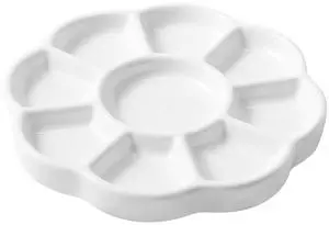 5" Porcelain Watercolor Palette - Plum Blossom Ceramic Artist Paint Palette with Mixing Tray for Painting and Craft Projects 5" Porcelain Watercolor Palette - Plum Blossom Ceramic Artist Paint Palette with Mixing Tray for Painting and Craft Projects