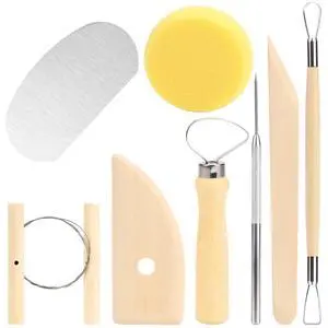 8 Pcs Clay Sculpting Tool Kit, Pottery Sculpting Tool Set, Air Dry Clay Pottery Carving Tools for DIY Ceramics Craft, Carving, Dotting, Molding, Modeling, Shaping 8 Pcs Clay Sculpting Tool Kit, Pottery Sculpting Tool Set, Air Dry Clay Pottery Carving Tools for DIY Ceramics Craft, Carving, Dotting, Molding, Modeling, Shaping