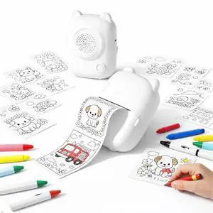 AI Sticker Printer, Voice-to-Print Portable Thermal Sticker Maker, Inkless Mini Label Printer for Creative Kids DIY, Journaling, Scrapbooking, DIY Crafts, Study Notes, Photos AI Sticker Printer, Voice-to-Print Portable Thermal Sticker Maker, Inkless Mini Label Printer for Creative Kids DIY, Journaling, Scrapbooking, DIY Crafts, Study Notes, Photos