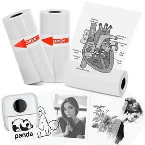3 Rolls Mini Printer Paper,Self-adhesive Transparent Paper 5.7 x 2.5cm,Thermal Inkless Sticker Paper for Mini Portable Bluetooth Receipt Printer to Print Photo,Label,Note,Memo 3 Rolls Mini Printer Paper,Self-adhesive Transparent Paper 5.7 x 2.5cm,Thermal Inkless Sticker Paper for Mini Portable Bluetooth Receipt Printer to Print Photo,Label,Note,Memo