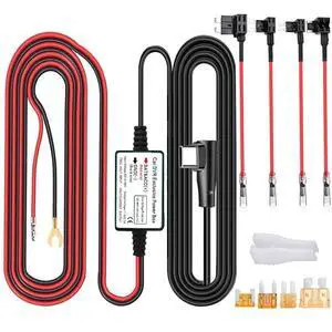Dash Cam Hardwire Kit, Type C USB Hard Wire Kit 12V-24V to 5V Hardwire Kit with Low Voltage Protection 13ft/320cm Car Dash Camera Charger Power Cord for Dashcam Supply Radar Detectors Dash Cam Hardwire Kit, Type C USB Hard Wire Kit 12V-24V to 5V Hardwire Kit with Low Voltage Protection 13ft/320cm Car Dash Camera Charger Power Cord for Dashcam Supply Radar Detectors