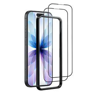 2 Pack Full Coverage Screen Protector for iPhone 17 (6.3") & Frame | Edge to Edge, Tempered Glass, HD Clear, Easy to Install, 9H Hardness, Anti-Scratch, Anti-Shatter, No Bubbles, Case Friendly 2 Pack Full Coverage Screen Protector for iPhone 17 (6.3") & Frame | Edge to Edge, Tempered Glass, HD Clear, Easy to Install, 9H Hardness, Anti-Scratch, Anti-Shatter, No Bubbles, Case Friendly