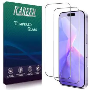 2 Pack Screen Protector for iPhone 17 Tempered Glass Film 6.3-Inch | 9H Hardness, Anti-Scratch, Bubble Free, Case Friendly 2 Pack Screen Protector for iPhone 17 Tempered Glass Film 6.3-Inch | 9H Hardness, Anti-Scratch, Bubble Free, Case Friendly