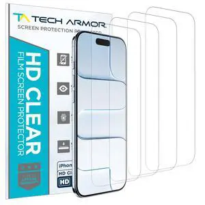 Screen Protector for iPhone 17 Air, HD PET Film, 4-Pack | Flexible Plastic Build, Crystal-clear display, Scratch-resistant coating, Case-friendly, Bubble-free apply, Touch-sensitive Screen Protector for iPhone 17 Air, HD PET Film, 4-Pack | Flexible Plastic Build, Crystal-clear display, Scratch-resistant coating, Case-friendly, Bubble-free apply, Touch-sensitive