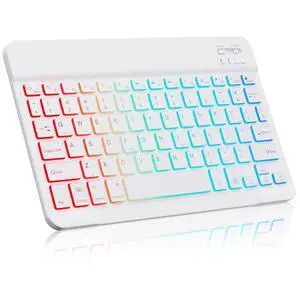 Lightup Wireless Bluetooth Keyboard for iPad Air/Pro/Mini, iPad A17, A16, M2, M3, M4, M5, MacBook, Chromebook etc. Rechargeable Slim Portable, IOS Windows Android Lighting Tablets Keyboard - Black Lightup Wireless Bluetooth Keyboard for iPad Air/Pro/Mini, iPad A17, A16, M2, M3, M4, M5, MacBook, Chromebook etc. Rechargeable Slim Portable, IOS Windows Android Lighting Tablets Keyboard - Black