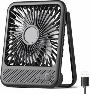 USB Desk Fan, Strong Wind Ultra Quiet Small Mini Fan | 180° Tilt Folding & 3 Speeds Adjustable, USB-C Corded Powered Personal Fan for Office Desktop Bedroom, Black, NO BATTERY USB Desk Fan, Strong Wind Ultra Quiet Small Mini Fan | 180° Tilt Folding & 3 Speeds Adjustable, USB-C Corded Powered Personal Fan for Office Desktop Bedroom, Black, NO BATTERY
