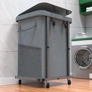 Laundry Hamper with Lid,150L Rolling Laundry Basket with Wheels,Grey | Dirty Clothes Hamper with Metal Frame and Removable Bag Design,Large Rolling Hampers for Laundry Room, Bedroom,Dorm Laundry Hamper with Lid,150L Rolling Laundry Basket with Wheels,Grey | Dirty Clothes Hamper with Metal Frame and Removable Bag Design,Large Rolling Hampers for Laundry Room, Bedroom,Dorm