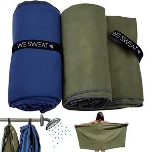 (2 Pack) Microfiber Towels. Ultra Compact, Quick Dry, Odor-Free | Perfect for Travel, Gym Shower & Camping. Lightweight Shower Towels - Quick Dry XL Towels (2 Pack) Microfiber Towels. Ultra Compact, Quick Dry, Odor-Free | Perfect for Travel, Gym Shower & Camping. Lightweight Shower Towels - Quick Dry XL Towels