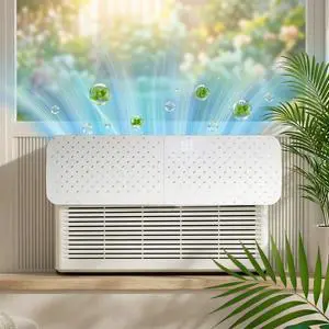 AirFlow Pro Cool & Pure Window Air Conditioner Deflector with Negative Ion Purifier, Adjustable AC Vent Deflector for Mini Split & Window Units, Universal ABS Air Vent Deflector to Prevent Direct Blow AirFlow Pro Cool & Pure Window Air Conditioner Deflector with Negative Ion Purifier, Adjustable AC Vent Deflector for Mini Split & Window Units, Universal ABS Air Vent Deflector to Prevent Direct Blow