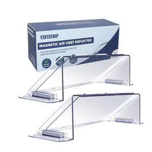 Strong Magnetic Air Vent Deflector for Vents, Sidewalls and Ceiling Registers, 9"-14"Inches Adjustable Air & Heat Deflectors, Heavy Duty Unbreakable Plastic with Powerful Magnets,2 Pack Strong Magnetic Air Vent Deflector for Vents, Sidewalls and Ceiling Registers, 9"-14"Inches Adjustable Air & Heat Deflectors, Heavy Duty Unbreakable Plastic with Powerful Magnets,2 Pack