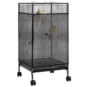 Large Bird Cage Seed Catcher 31 x 118 inches Adjustable Soft Airy Skirt Guard Birdcage Nylon Mesh Net, Birdcage Cover Skirt Seed Guard for Parrot Parakeet Macaw Round Square Cages Large Bird Cage Seed Catcher 31 x 118 inches Adjustable Soft Airy Skirt Guard Birdcage Nylon Mesh Net, Birdcage Cover Skirt Seed Guard for Parrot Parakeet Macaw Round Square Cages
