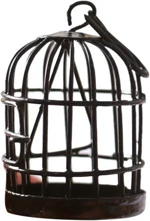 Miniature Birdcage Ornament Model Home Desktop Decor, Miniature Furniture and Accessories Miniature Birdcage Ornament Model Home Desktop Decor, Miniature Furniture and Accessories
