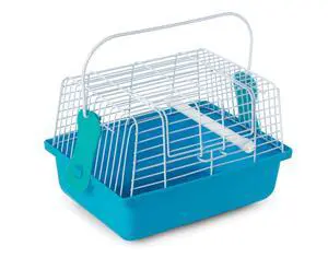 Travel Cage for Birds and Small Animals, Blue (SP1304BLUE) | Small Parakeet, Gerbil, & Rat Carrier, Easy Pet Transportation, Travel Bird Cage, Lightweight & Portable Travel Cage for Birds and Small Animals, Blue (SP1304BLUE) | Small Parakeet, Gerbil, & Rat Carrier, Easy Pet Transportation, Travel Bird Cage, Lightweight & Portable