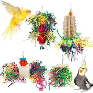 Bird Shredding Foraging Toys Parakeet Toy Chewing Hanging Toy Shredded Paper Bird Cage Accessories Bird Rope Perch for Conure Cockatiel Budgies Lovebird Parrotlet Bird Shredding Foraging Toys Parakeet Toy Chewing Hanging Toy Shredded Paper Bird Cage Accessories Bird Rope Perch for Conure Cockatiel Budgies Lovebird Parrotlet