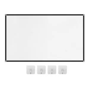 Projector Screen, White Projector Screen, 16:9 No Crease Home Theater Foldable Projection Screen 60"|72"|84"|100"|120"|150" Projector Screen, White Projector Screen, 16:9 No Crease Home Theater Foldable Projection Screen 60"|72"|84"|100"|120"|150"