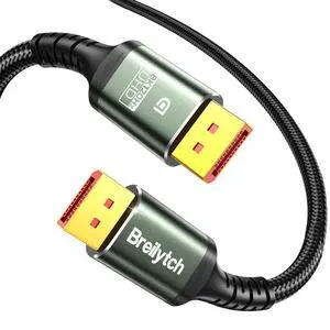 8K Displayport Cable 2.1, 40Gbps 3.3FT DP 2.1 Cable, Braided DP Cord 8K@120Hz 4K@240Hz 2K@360Hz, Display port Cord for HDR10 DSC 1.2a, G-Sync FreeSync Gaming PC, Gaming Monitor 5090, AMD 7900XTX 8K Displayport Cable 2.1, 40Gbps 3.3FT DP 2.1 Cable, Braided DP Cord 8K@120Hz 4K@240Hz 2K@360Hz, Display port Cord for HDR10 DSC 1.2a, G-Sync FreeSync Gaming PC, Gaming Monitor 5090, AMD 7900XTX
