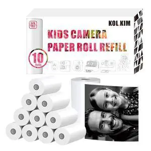 Kids Camera Paper Roll Refill Compatible for Dylanto Kids Camera Instant Print Thermal Paper Camera Instant Print Film for Esoxoffore Diy Instant Digital Camera for Kids 550 Photos 10 Rolls Kids Camera Paper Roll Refill Compatible for Dylanto Kids Camera Instant Print Thermal Paper Camera Instant Print Film for Esoxoffore Diy Instant Digital Camera for Kids 550 Photos 10 Rolls