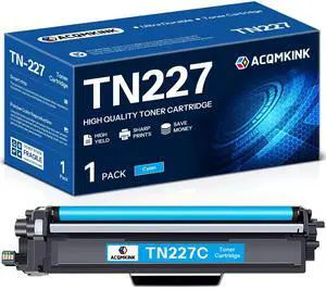 TN227 TN-227C High Yield Toner Cartridge Cyan Replacement for Brother TN227C TN-227 HL-L3270CDW MFC-L3770CDW HL-L3290CDW MFC-L3750CDW HL-L3210CW Printer 1 Pack TN227 TN-227C High Yield Toner Cartridge Cyan Replacement for Brother TN227C TN-227 HL-L3270CDW MFC-L3770CDW HL-L3290CDW MFC-L3750CDW HL-L3210CW Printer 1 Pack
