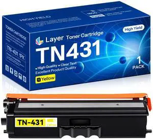TN431Y TN-431Y Toner Cartridge Compatible TN431 Yellow Toner Replacement for Brother TN431 MFC-L8900CDW HL-L8360CDW HL-L8260CDW HL-L8360CDWT Printer (Yellow,1 Pack) TN431Y TN-431Y Toner Cartridge Compatible TN431 Yellow Toner Replacement for Brother TN431 MFC-L8900CDW HL-L8360CDW HL-L8260CDW HL-L8360CDWT Printer (Yellow,1 Pack)