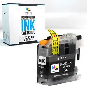 LC203 Black Replacement Ink Cartridge for Brother DCP-J4120DW, MFC-J4320DW, J4420DW, J460DW, J4620DW, J4625DW, J480DW, J485DW, J5320DW, J5520DW, J5620DW, J5625DW, J5720DW, J680DW, J880DW Printer LC203 Black Replacement Ink Cartridge for Brother DCP-J4120DW, MFC-J4320DW, J4420DW, J460DW, J4620DW, J4625DW, J480DW, J485DW, J5320DW, J5520DW, J5620DW, J5625DW, J5720DW, J680DW, J880DW Printer