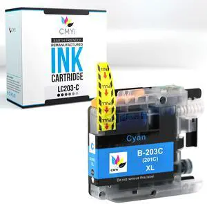 LC203 Cyan Replacement Ink Cartridge for Brother DCP-J4120DW, MFC-J4320DW, J4420DW, J460DW, J4620DW, J4625DW, J480DW, J485DW, J5320DW, J5520DW, J5620DW, J5625DW, J5720DW, J680DW, J880DW Printer LC203 Cyan Replacement Ink Cartridge for Brother DCP-J4120DW, MFC-J4320DW, J4420DW, J460DW, J4620DW, J4625DW, J480DW, J485DW, J5320DW, J5520DW, J5620DW, J5625DW, J5720DW, J680DW, J880DW Printer