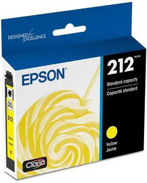 212 Genuine Ink Standard Capacity Yellow Cartridge T212420 | Works With WorkForce WF-2830 WF-2850 Expression XP-4100 XP-4105 Inkjet Printers 212 Genuine Ink Standard Capacity Yellow Cartridge T212420 | Works With WorkForce WF-2830 WF-2850 Expression XP-4100 XP-4105 Inkjet Printers