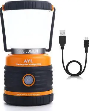 LED Camping Lantern Rechargeable, 1800LM, 4 Light Modes, 4400mAh Power Bank, IP44 Waterproof, Perfect Lantern Flashlight for Hurricane, Emergency, Power Outages, Home and More, USB Cable Included LED Camping Lantern Rechargeable, 1800LM, 4 Light Modes, 4400mAh Power Bank, IP44 Waterproof, Perfect Lantern Flashlight for Hurricane, Emergency, Power Outages, Home and More, USB Cable Included