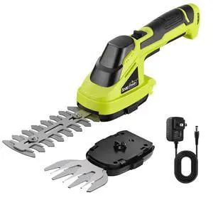 Cordless Grass Shear Bush Trimmer, 2 in 1 Handheld Hedge Trimmer, 7.2V Electric Grass Trimmers, Lightweight Shrubbery Trimmers Battery & Charger Included, Shrub Trimmer for Garden(Green) Cordless Grass Shear Bush Trimmer, 2 in 1 Handheld Hedge Trimmer, 7.2V Electric Grass Trimmers, Lightweight Shrubbery Trimmers Battery & Charger Included, Shrub Trimmer for Garden(Green)