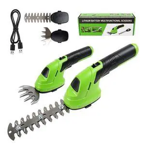Cordless Grass Shear & Shrubbery Trimmer - 2 in 1 Handheld Electric Grass Trimmer Hedge Shears/Grass Cutter,for Garden Cordless Grass Shear & Shrubbery Trimmer - 2 in 1 Handheld Electric Grass Trimmer Hedge Shears/Grass Cutter,for Garden
