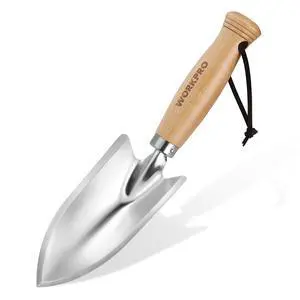 11" Garden Hand Trowel, Heavy Duty Polished Stainless Steel | Garden Shovel with Wooden Handle, Hand Gardening Tool for Digging, Planting and Transplanting 11" Garden Hand Trowel, Heavy Duty Polished Stainless Steel | Garden Shovel with Wooden Handle, Hand Gardening Tool for Digging, Planting and Transplanting