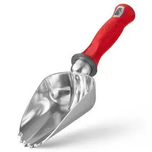 Oversized Potting Scoop for Soil Digging Planting Gardening | Heavy duty steel scoop for transplanting, moving soil & potting mix. Mini shovel design for garden beds & container planting Oversized Potting Scoop for Soil Digging Planting Gardening | Heavy duty steel scoop for transplanting, moving soil & potting mix. Mini shovel design for garden beds & container planting