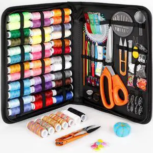 Sewing Kit for Adults Beginners, Portable Needle Thread Repair Kit | Heavy Duty Tailor Scissors, 43XL Thread & Yarn Snips, Complete Sewing Supplies Set for Home, Travel & College Dorm Essentials Sewing Kit for Adults Beginners, Portable Needle Thread Repair Kit | Heavy Duty Tailor Scissors, 43XL Thread & Yarn Snips, Complete Sewing Supplies Set for Home, Travel & College Dorm Essentials