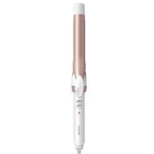 Curling Iron, Double Ceramic, 1" Barrel, White/Rose Gold | Hair curler and hair waver for medium to long hair with 30 heat settings, built-in heat protection, a cool tip, and auto off Curling Iron, Double Ceramic, 1" Barrel, White/Rose Gold | Hair curler and hair waver for medium to long hair with 30 heat settings, built-in heat protection, a cool tip, and auto off