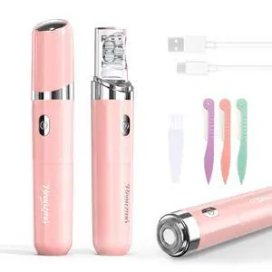 Facial Hair Remover for Women, 2-in-1 Epilator for Women with LED Light USB Rechargeable Portable Electric Epilators Painless Lady Shavers for Face, Lip, Chin, Leg, Arms, Bikini (Pink) Facial Hair Remover for Women, 2-in-1 Epilator for Women with LED Light USB Rechargeable Portable Electric Epilators Painless Lady Shavers for Face, Lip, Chin, Leg, Arms, Bikini (Pink)