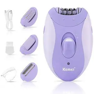 4-in-1 Women's Epilator Hair Remover for Face Legs Arms km-6037 | Women's Shaver & Hair Remover for Face, Legs, Arms, Body, Bikini; 2 Speeds, USB Charging, 90 min 4-in-1 Women's Epilator Hair Remover for Face Legs Arms km-6037 | Women's Shaver & Hair Remover for Face, Legs, Arms, Body, Bikini; 2 Speeds, USB Charging, 90 min