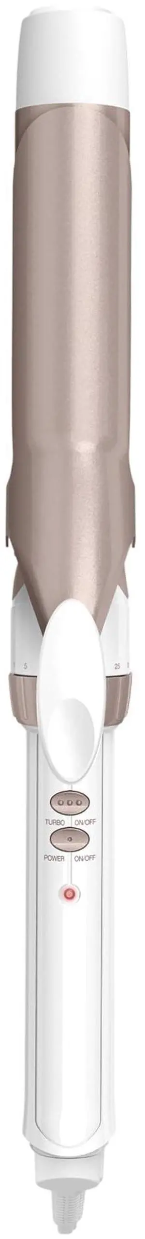 Curling Iron, Double Ceramic, 1 1/4-in. Width, White/Rose Gold | 4.75" hair curler and hair waver for every hair type with 30 heat settings, built-in heat protection, and auto-off Curling Iron, Double Ceramic, 1 1/4-in. Width, White/Rose Gold | 4.75" hair curler and hair waver for every hair type with 30 heat settings, built-in heat protection, and auto-off