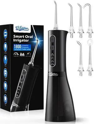 Water Dental Flosser Teeth Pick: Portable Cordless 4 Modes Flossers Pic 300ML Rechargeable Floss Pik Powerful IPX7 Waterproof Oral Irrigator for Cleaning Gum Care Braces for Home Travel Water Dental Flosser Teeth Pick: Portable Cordless 4 Modes Flossers Pic 300ML Rechargeable Floss Pik Powerful IPX7 Waterproof Oral Irrigator for Cleaning Gum Care Braces for Home Travel