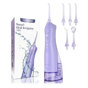 Electric Water Flosser, Cordless Dental Oral Irrigator for Teeth | 3 Modes, 5 Tips, IPX7 Waterproof 300ML Travel Water Teeth Cleaner for Braces Care Teeth Gums Cleaning, Home Office Daily Use Electric Water Flosser, Cordless Dental Oral Irrigator for Teeth | 3 Modes, 5 Tips, IPX7 Waterproof 300ML Travel Water Teeth Cleaner for Braces Care Teeth Gums Cleaning, Home Office Daily Use