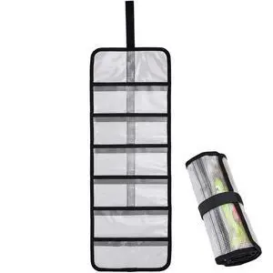 Roll Up Fishing Lure Wraps Set-25" X 9" Durable Lure Bag 6 Pocket PVC Protective Cover Saltwater Hook Covers Fabric Lure Protector Trolling Lure Tackle Box Large 1 PC Roll Up Fishing Lure Wraps Set-25" X 9" Durable Lure Bag 6 Pocket PVC Protective Cover Saltwater Hook Covers Fabric Lure Protector Trolling Lure Tackle Box Large 1 PC