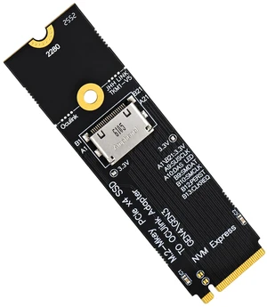 HOOCCC M.2 NVMe to OCuLink Adapter, PCIe 4.0 x4 Up to 64Gbps, M-Key SFF-8612 Converter for eGPU Dock HOOCCC M.2 NVMe to OCuLink Adapter, PCIe 4.0 x4 Up to 64Gbps, M-Key SFF-8612 Converter for eGPU Dock