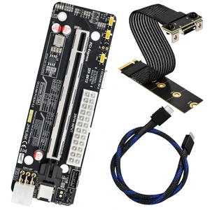 HOOCCC OCuLink eGPU Dock Kit, M.2 NVMe to SFF-8612 Adapter Card + 50cm OCuLink 4i Cable, PCIe 4.0 x4 64Gbps External GPU Dock for Mini PC Laptop RTX 4090 HOOCCC OCuLink eGPU Dock Kit, M.2 NVMe to SFF-8612 Adapter Card + 50cm OCuLink 4i Cable, PCIe 4.0 x4 64Gbps External GPU Dock for Mini PC Laptop RTX 4090