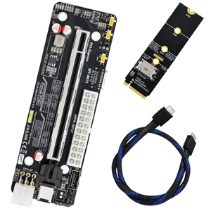 HOOCCC OCuLink PCIe 4.0 x4 eGPU Docking Station Kit, M.2 NVMe to SFF-8612 Adapter & 50cm Cable, ATX 24Pin GPU Dock Board for Mini PC Laptop Combo 3 HOOCCC OCuLink PCIe 4.0 x4 eGPU Docking Station Kit, M.2 NVMe to SFF-8612 Adapter & 50cm Cable, ATX 24Pin GPU Dock Board for Mini PC Laptop Combo 3