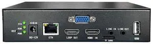 HD Video Encoder, HDMI/VGA 2-in-1 Video Encoder, H.264/H.265 Hardware Encoder with HDMI Loopout, Support SRT/RTSP/RTMP/ONVIF/WebRTC, 1080P@60fps Encoding HD Video Encoder, HDMI/VGA 2-in-1 Video Encoder, H.264/H.265 Hardware Encoder with HDMI Loopout, Support SRT/RTSP/RTMP/ONVIF/WebRTC, 1080P@60fps Encoding