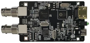 SDI to HDMI Converter Board, 1080P@60Hz SDI Input with SDI Loopout and HDMI Output Adapter Module, Embedded Video Converter PCB SDI to HDMI Converter Board, 1080P@60Hz SDI Input with SDI Loopout and HDMI Output Adapter Module, Embedded Video Converter PCB