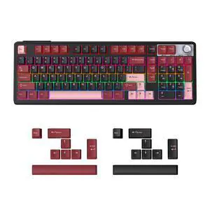 Wireless Keyboard, Quiet Bluetooth Keyboard for Laptop RGB with Knob Wireless Keyboard, Quiet Bluetooth Keyboard for Laptop RGB with Knob