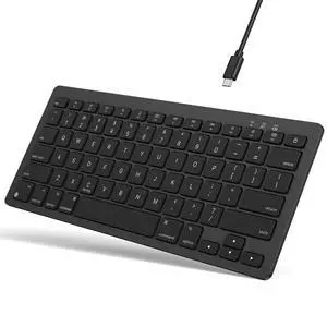 Rechargeable Keyboard for Mac, Bluetooth Only, No Numpad, Ink Black Rechargeable Keyboard for Mac, Bluetooth Only, No Numpad, Ink Black