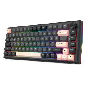 K687 PRO Wireless CNC Gasket Gaming Keyboard, 81 Keys Mechanical Keyboard w/Premium CNC Aluminum Board, Easy-Control Knob, 5-Layer Noise Dampening, Custom Linear Switch, Round PBT Keycaps K687 PRO Wireless CNC Gasket Gaming Keyboard, 81 Keys Mechanical Keyboard w/Premium CNC Aluminum Board, Easy-Control Knob, 5-Layer Noise Dampening, Custom Linear Switch, Round PBT Keycaps